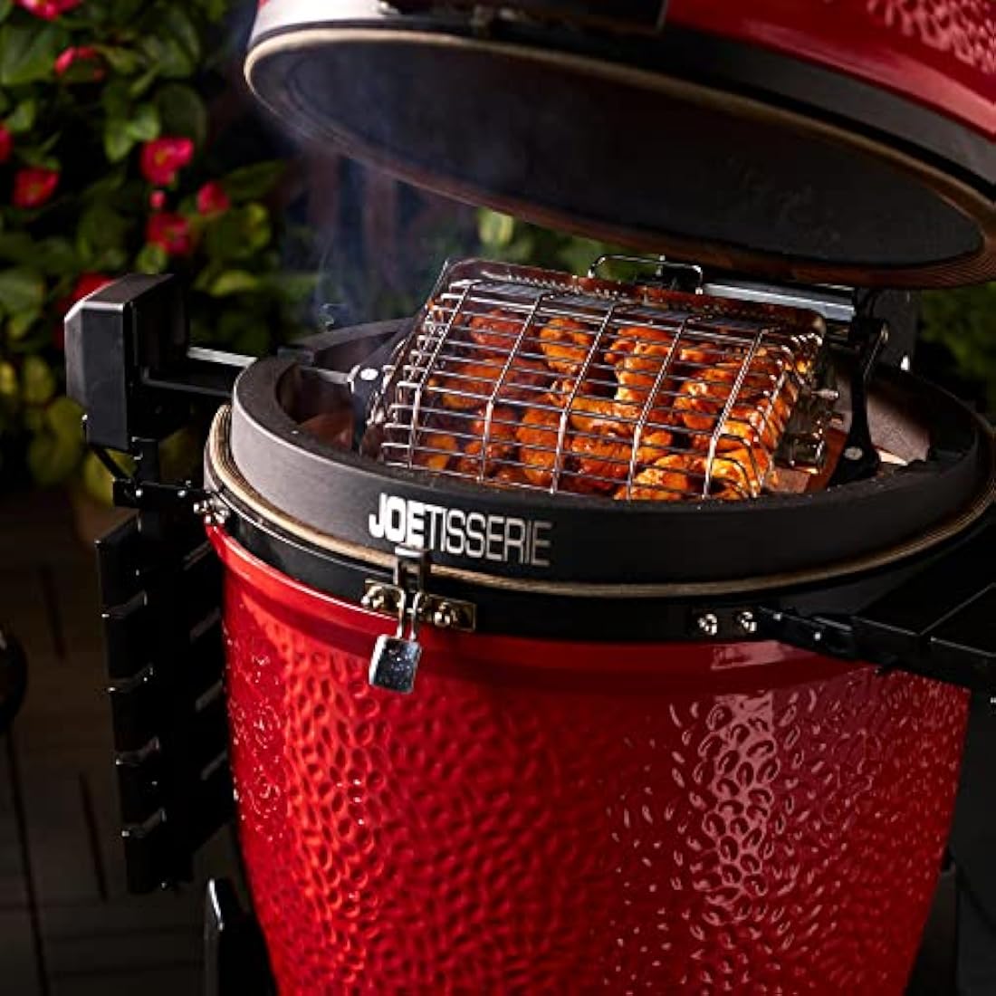 Kamado Joe JoeTisserie Basket Kit – Non-Stick Flat & Tumbler Baskets