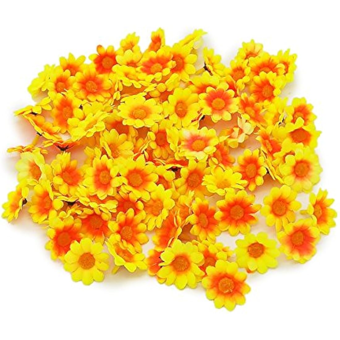 100pcs Artificial Daisy Flower Heads for DIY Crafts