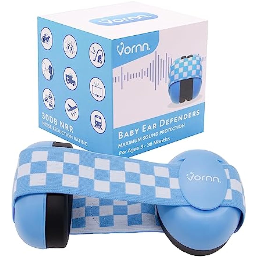 VORNN Baby Ear Defenders | Noise Cancelling Headphones 0-36 Months