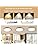Schindora 36W Wooden LED Ceiling Light | Dimmable Oak Flush Mount 50cm