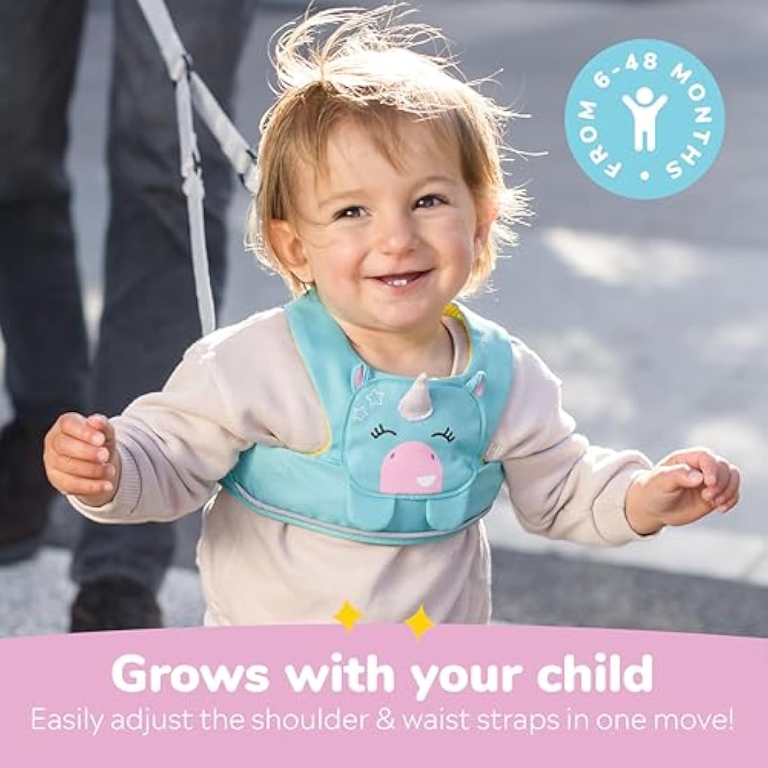 Trunki ToddlePak Baby Walking Reins and Safety Harness – Una Unicorn