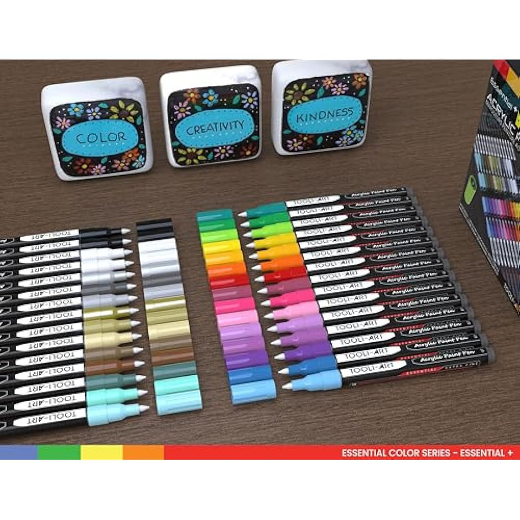 Jolof Store Acrylic Paint Pens – Extra Fine 0.7mm Markers for Rock Painting