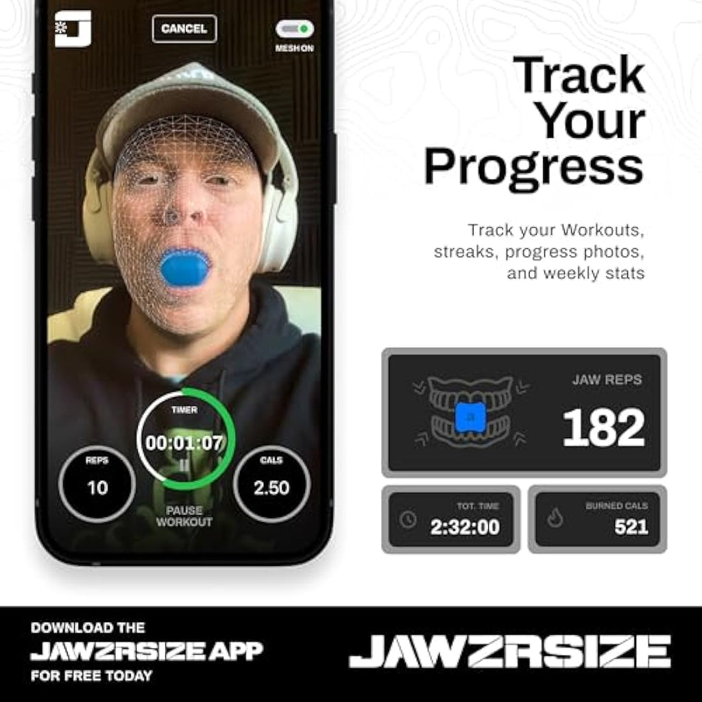 Jawzrsize Pop 'N Go Jawline Trainer – Advanced Green Face Exerciser