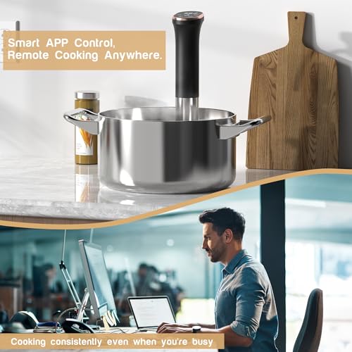 Karinear WiFi Sous Vide Machine – 1100W Stainless Steel Immersion Circulator