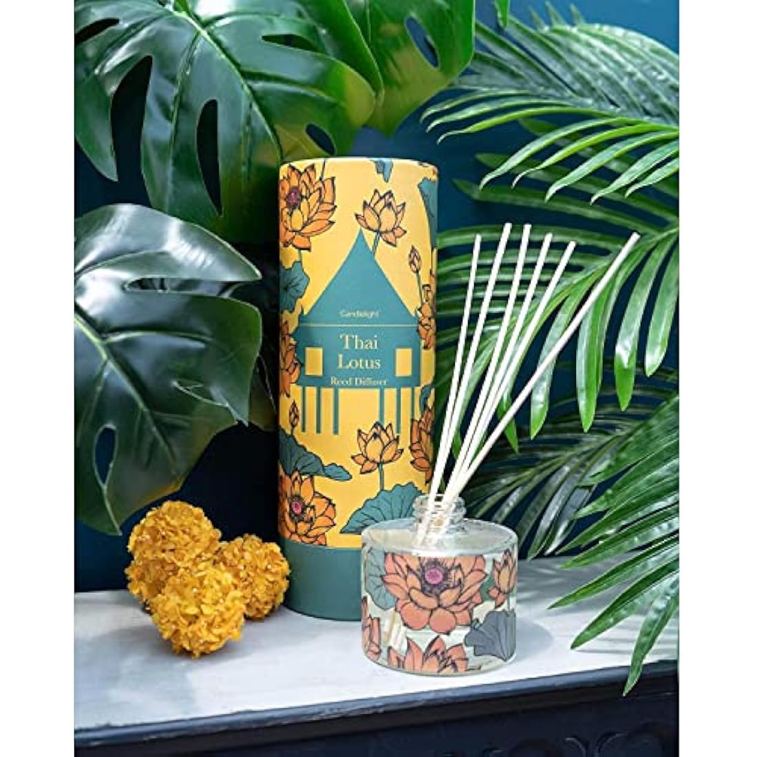 Thai Lotus Glass Reed Diffuser Set - 150ml Home Fragrance