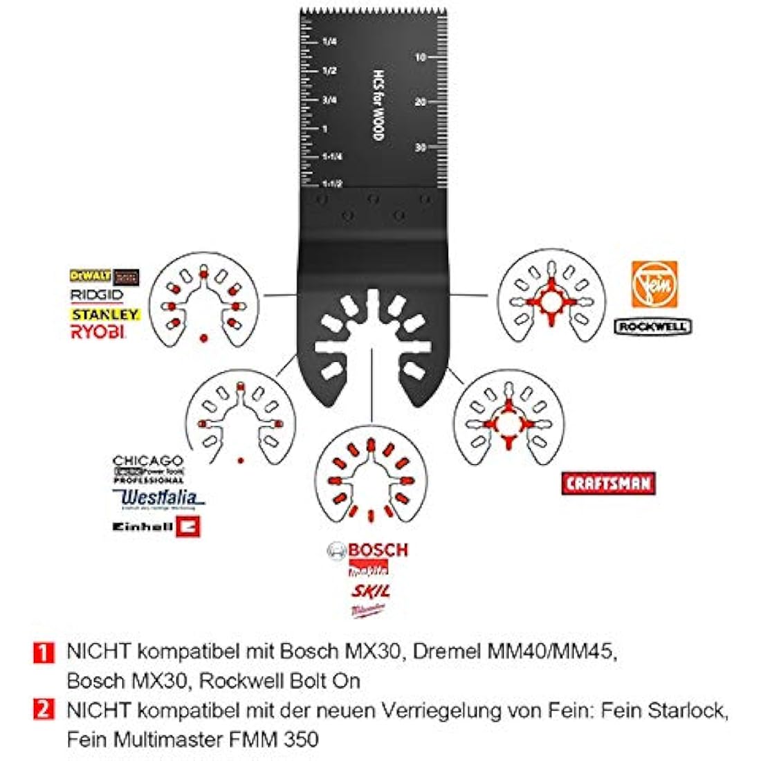 Jolof Store 60pc Oscillating Saw Blades | Universal Multitool Accessories