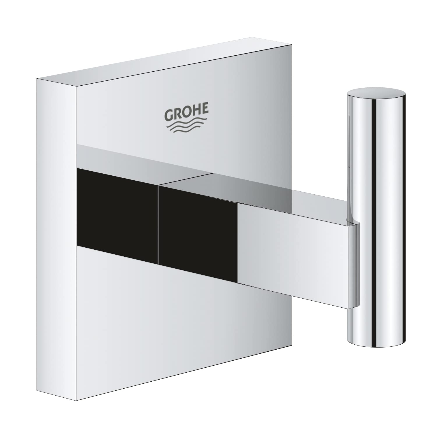 GROHE Start Cube Robe Hook – Wall Mounted Chrome Bathroom Towel Hanger