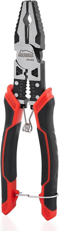 HOUSERAN 8.3" Lineman Pliers | 5-in-1 Wire Stripper and Crimper Tool