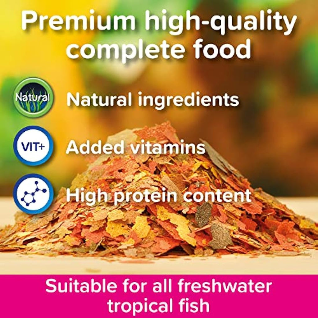 King British Tropical Fish Flake Food with Immuno Health Booster – 28g
