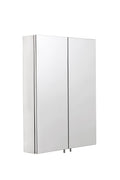 Croydex Stainless Steel Double Door Mirrored Bathroom Cabinet