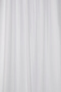 Croydex White Water-Resistant Textile Shower Curtain | 1800 x 2100mm