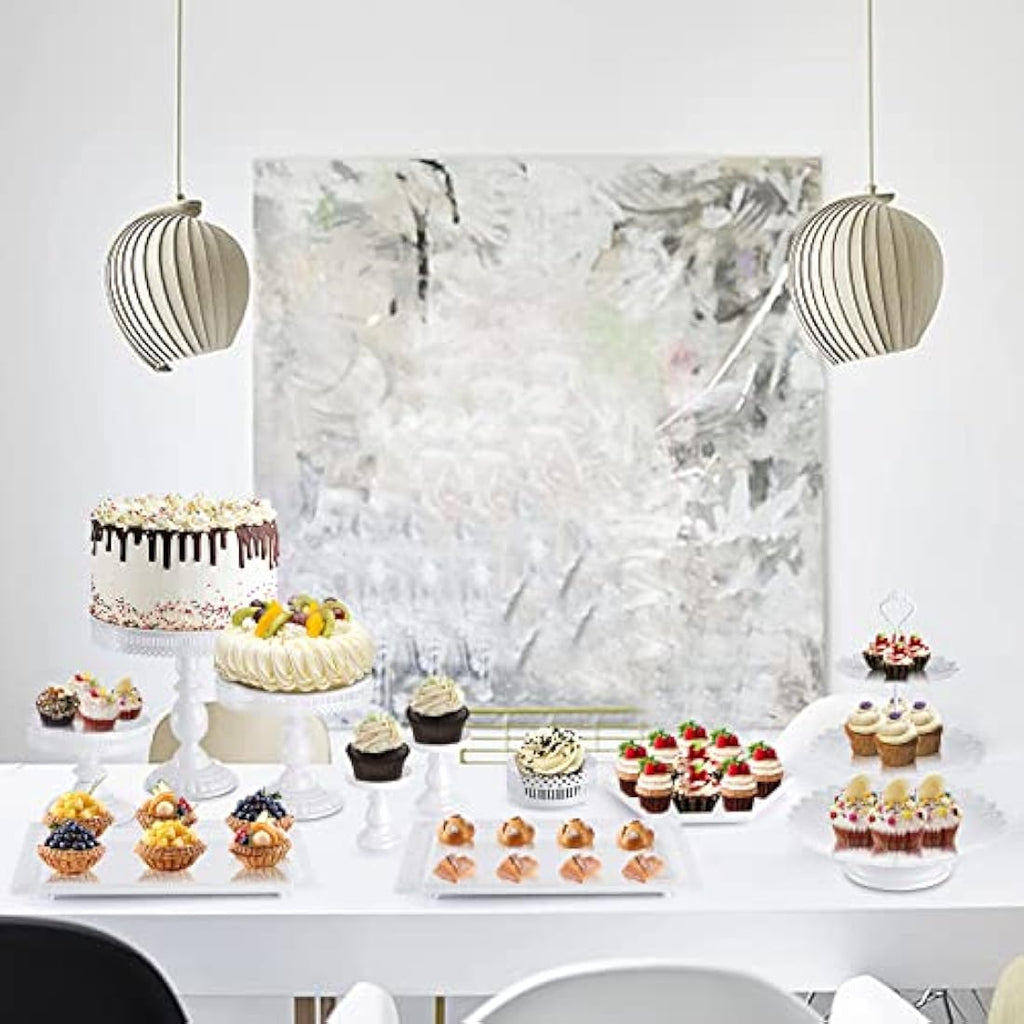 Jolof Store 10-Piece Gold Metal Cake Stand Set for Wedding & Parties
