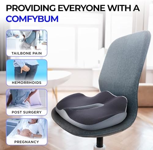 Memory Foam Donut Cushion – Orthopaedic Tailbone Relief