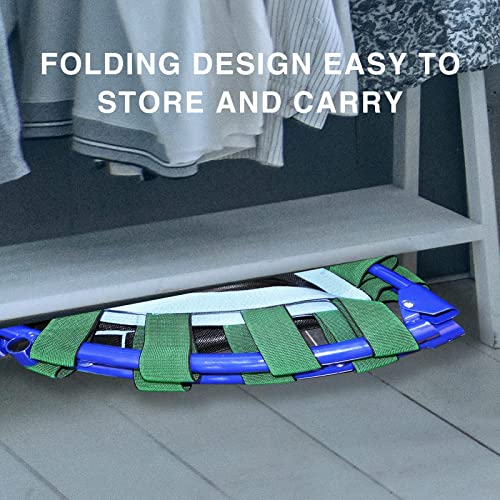 38" Kids Mini Trampoline – Foldable Rebounder with Handrail