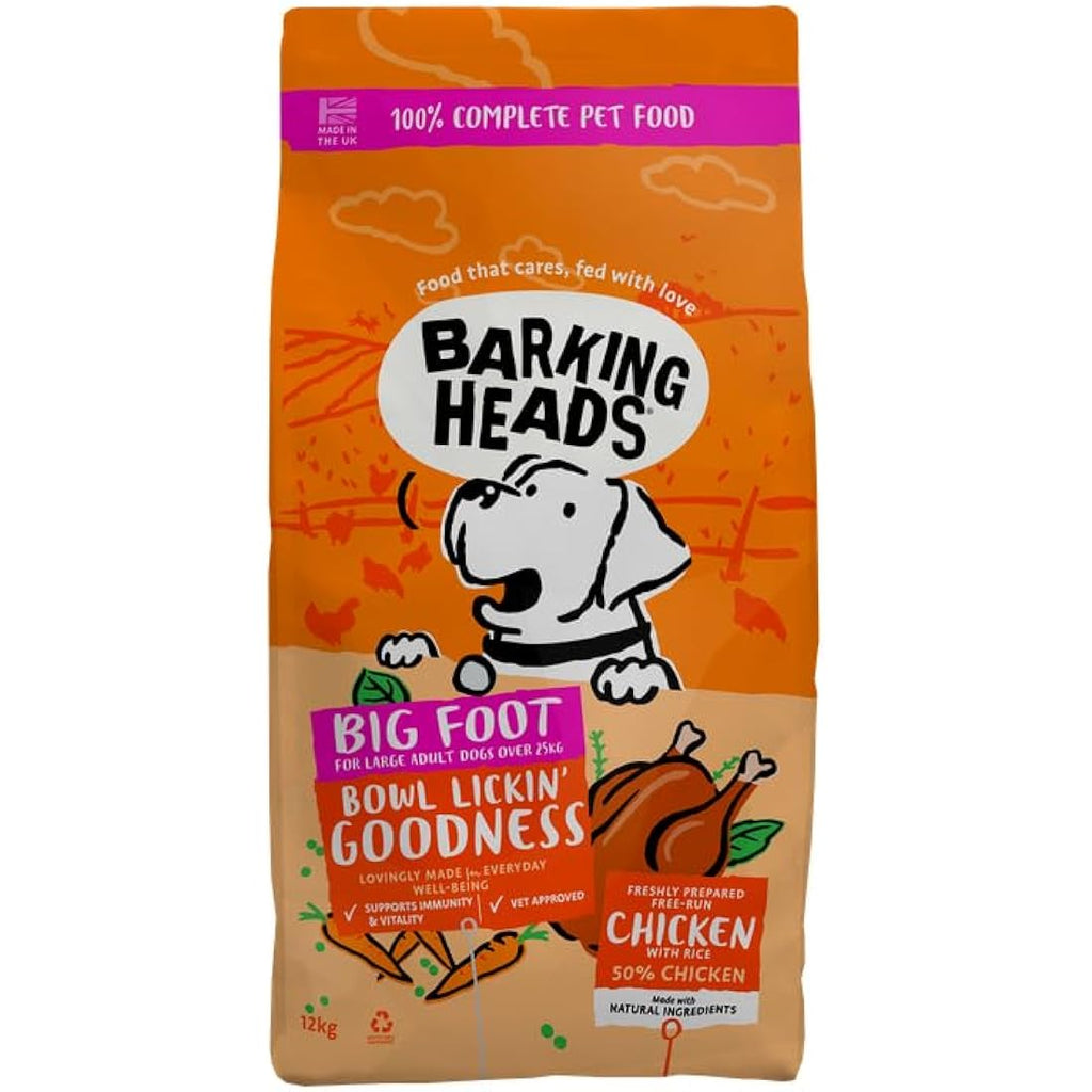 Barking Heads Bowl Lickin' Chicken Dry Dog Food - Large Breed Adult 12kg