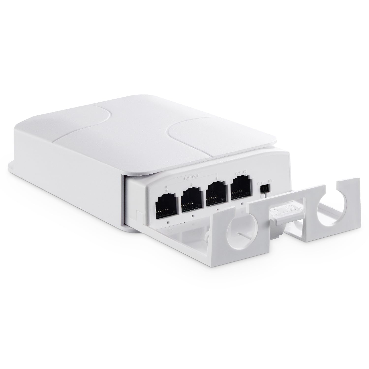 YuLinca Outdoor 4 Port PoE Extender | Waterproof 30W PoE Passthrough
