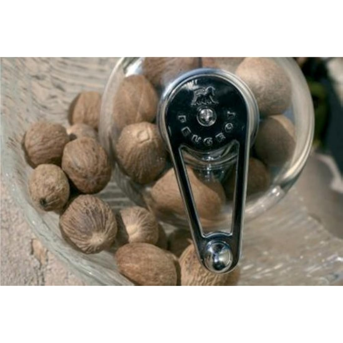 Peugeot Tidore Nutmeg Grinder – Acrylic Mill with Storage – 11 cm