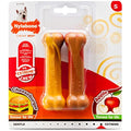 Nylabone Durable Dog Chew Toy - Cheeseburger & Apple - Small 2-Pack
