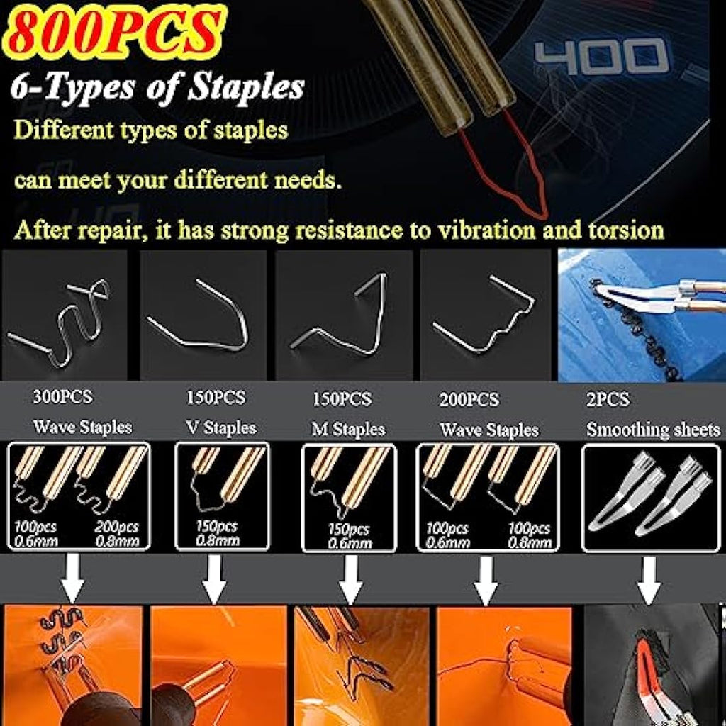 150W Plastic Welding Kit | Hot Stapler Car Bumper Repair Tool