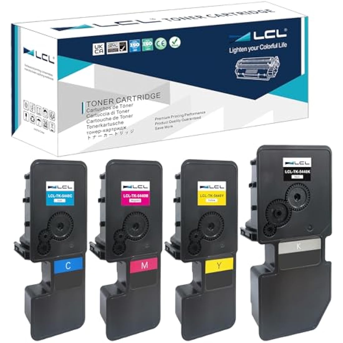 LCL TK-5440 Toner Cartridge 4-Pack for Kyocera ECOSYS MA2100 PA2100