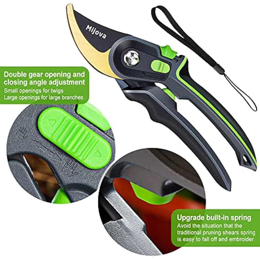 Jolof Store Heavy Duty Bypass Pruning Shears – Stainless Steel Garden Tools