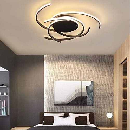 Jolof Store Modern LED Ceiling Light – Dimmable Spiral Flower Chandelier
