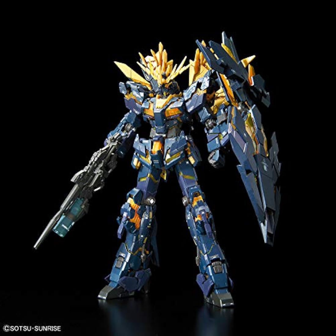 Bandai RG 1/144 Unicorn Gundam 02 Banshee Norn Model Kit - Navy Blue