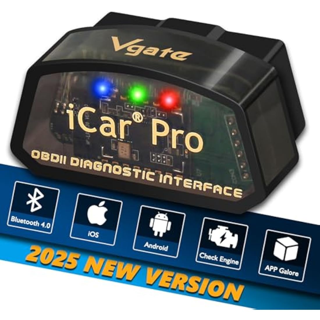 Vgate iCar Pro Bluetooth 4.0 OBD2 Scanner – Car Diagnostic Tool for iOS