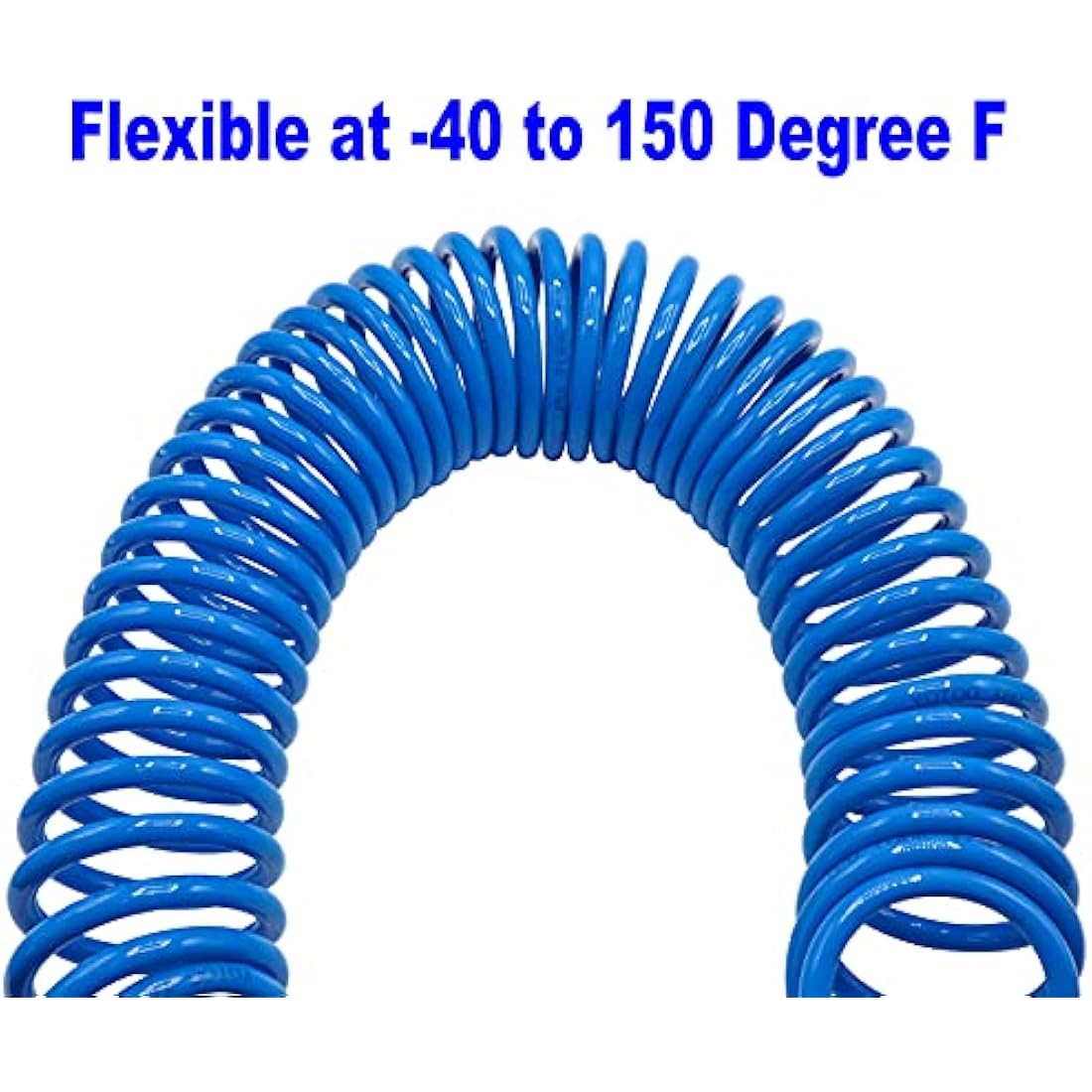 YOTOO 2-Pack Polyurethane Recoil Air Hose – 10m x 6mm ID, Blue