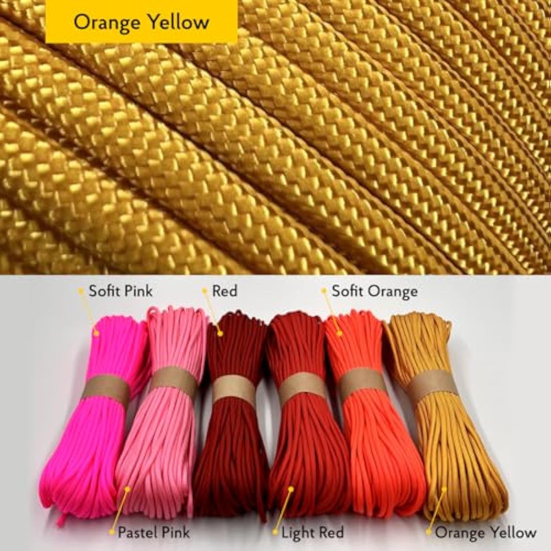 EDCX 550 Paracord Type III – 4mm Nylon Rope for DIY, Camping & Survival