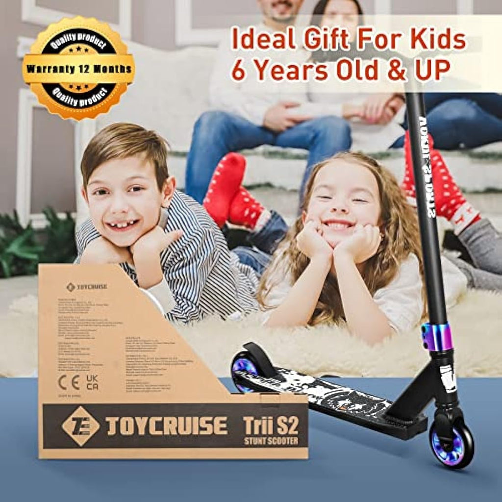Joycruise Stunt Scooter - Pro Trick Scooter for Kids & Teens, 100mm Wheels