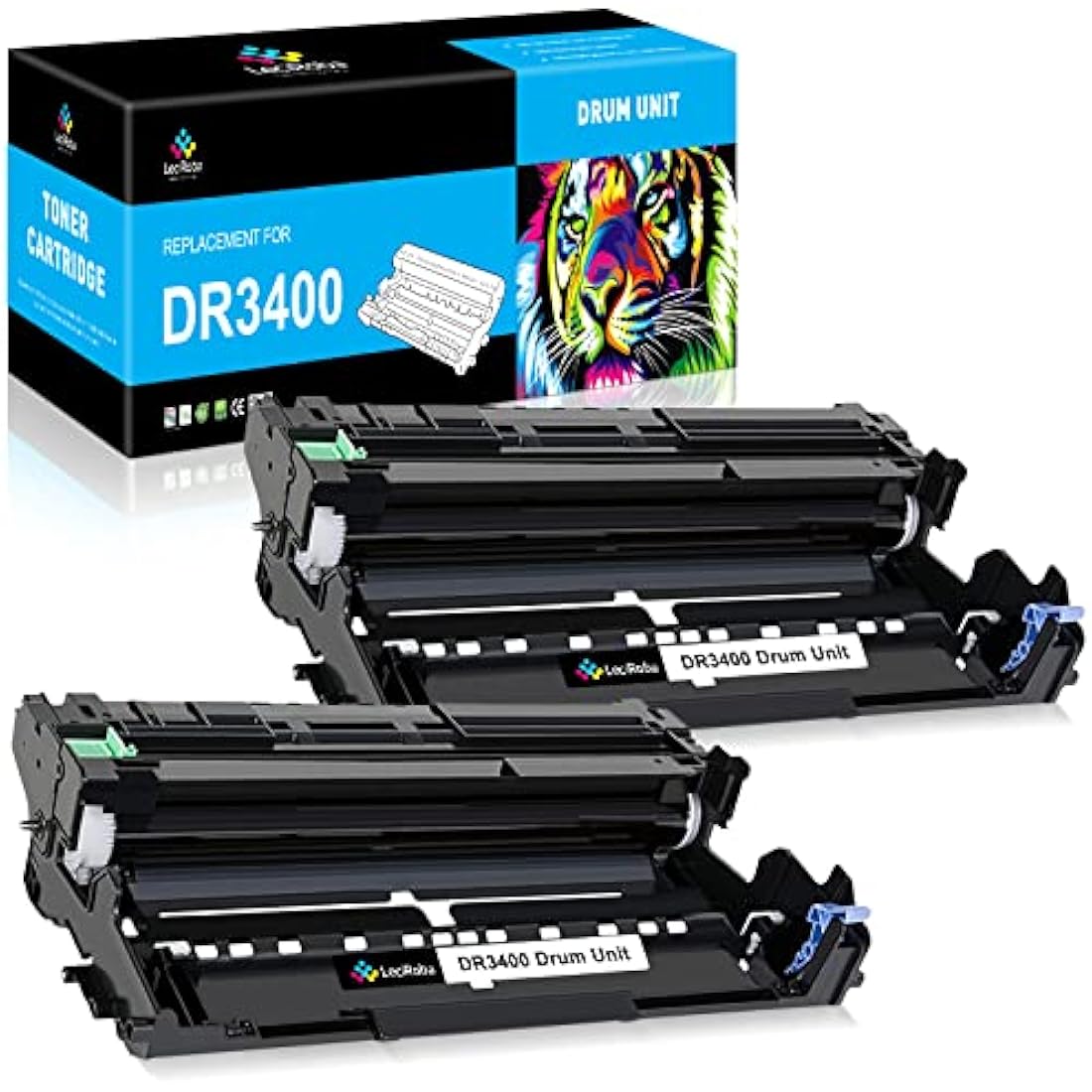 LeciRoba DR3400 Drum Unit for Brother HL-L5000D & MFC-L5700DN (2-Pack)