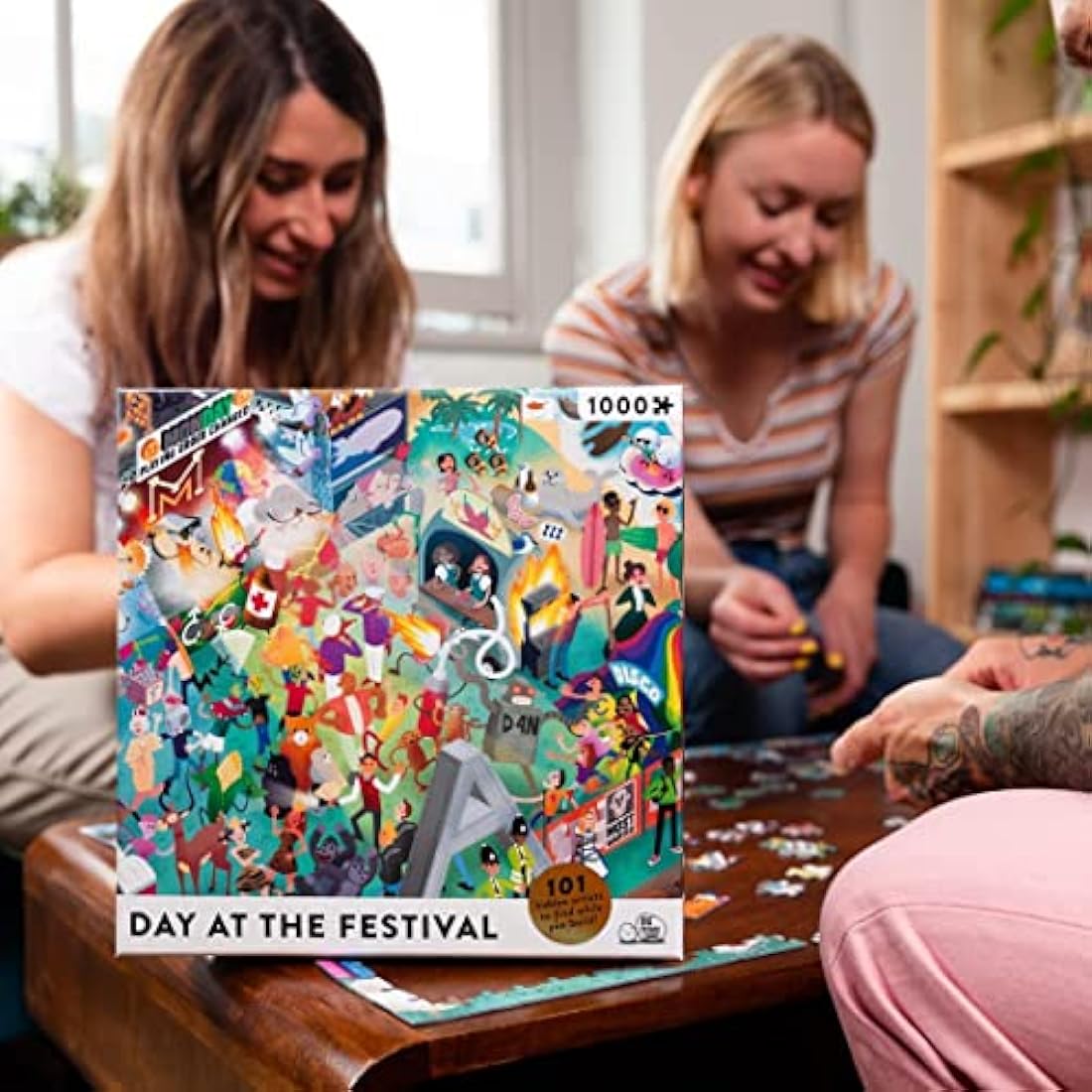 Big Potato 1000 Piece Music Jigsaw Puzzle for Adults with 101 Riddles