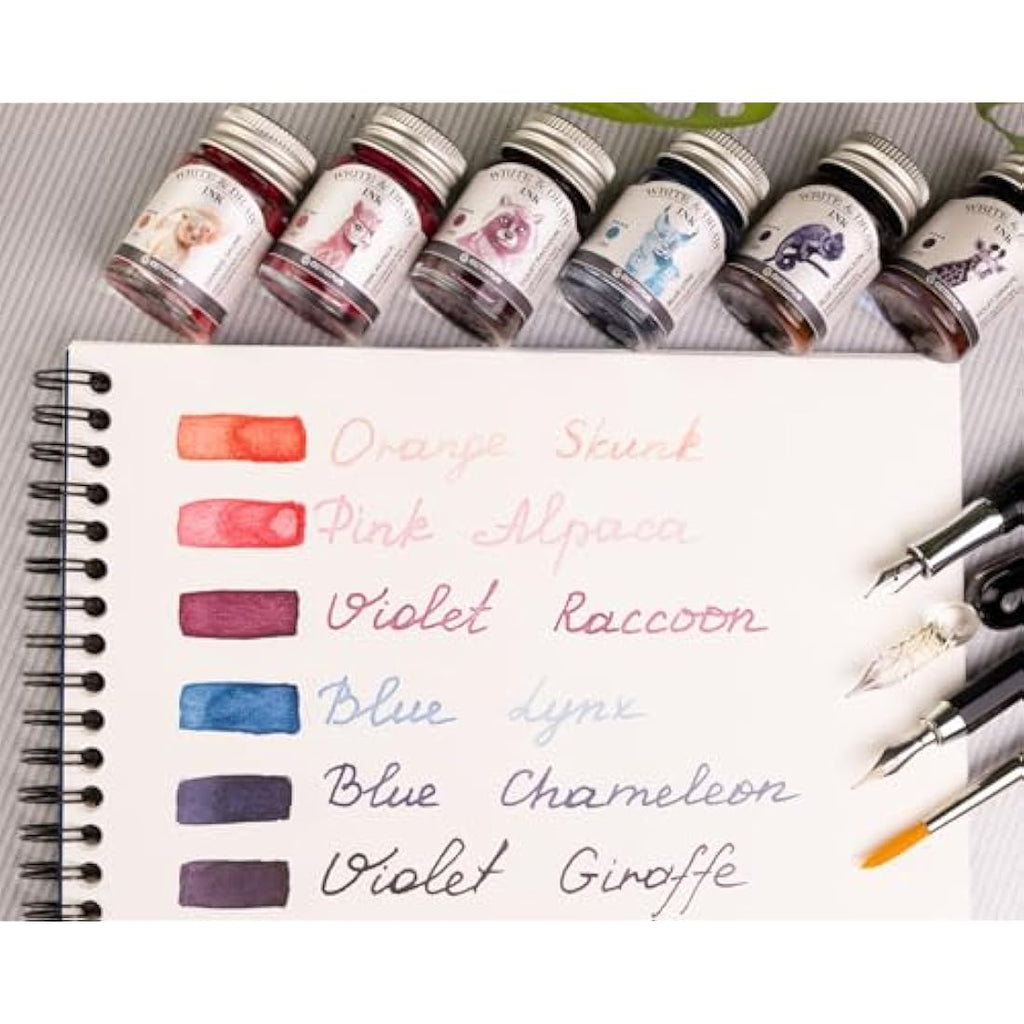 Horizon Octopus Waterproof Calligraphy & Drawing Ink Set - 6 x 10ml