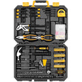 DEKO 196 Piece General Household Hand Tool Kit with Storage Case