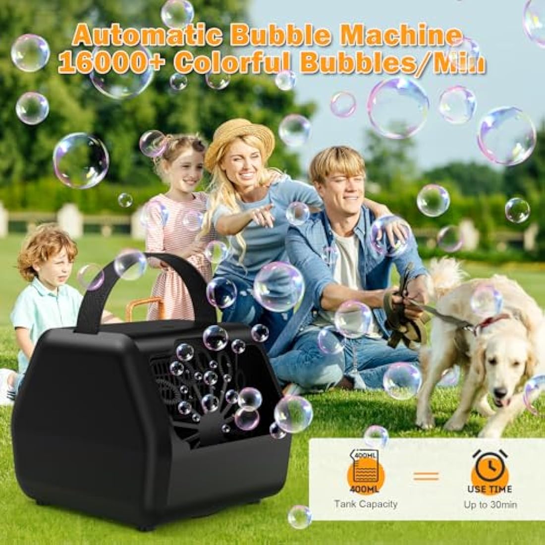 Jolof Store Portable Electric Bubble Machine | 16000+ BPM | USB Powered