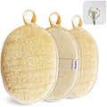 Natural Loofah Sponge Exfoliating Body Scrubber – 3 Pack