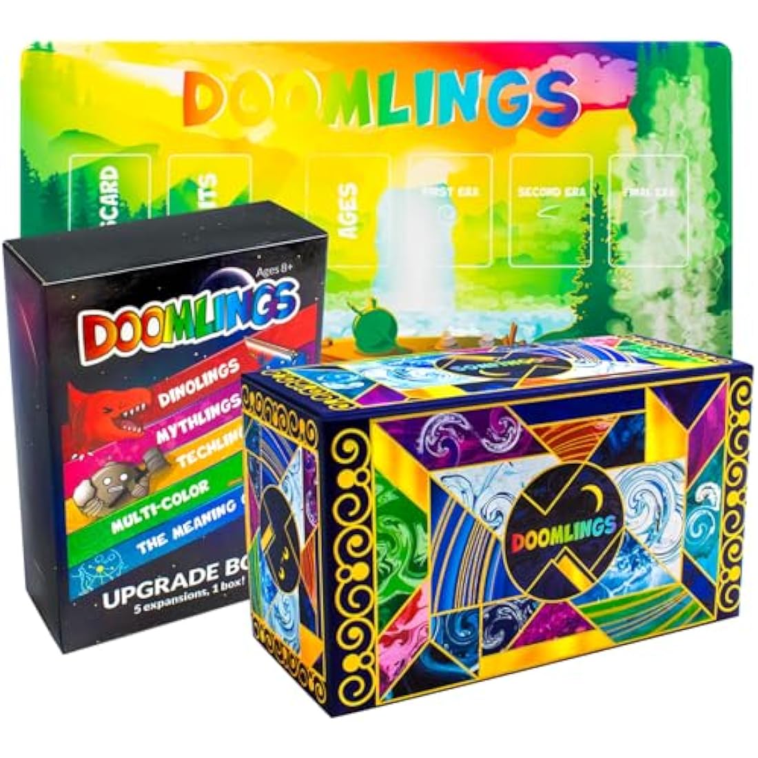 Doomlings Deluxe Bundle Strategy Card Game | 5 Expansions & Playmat
