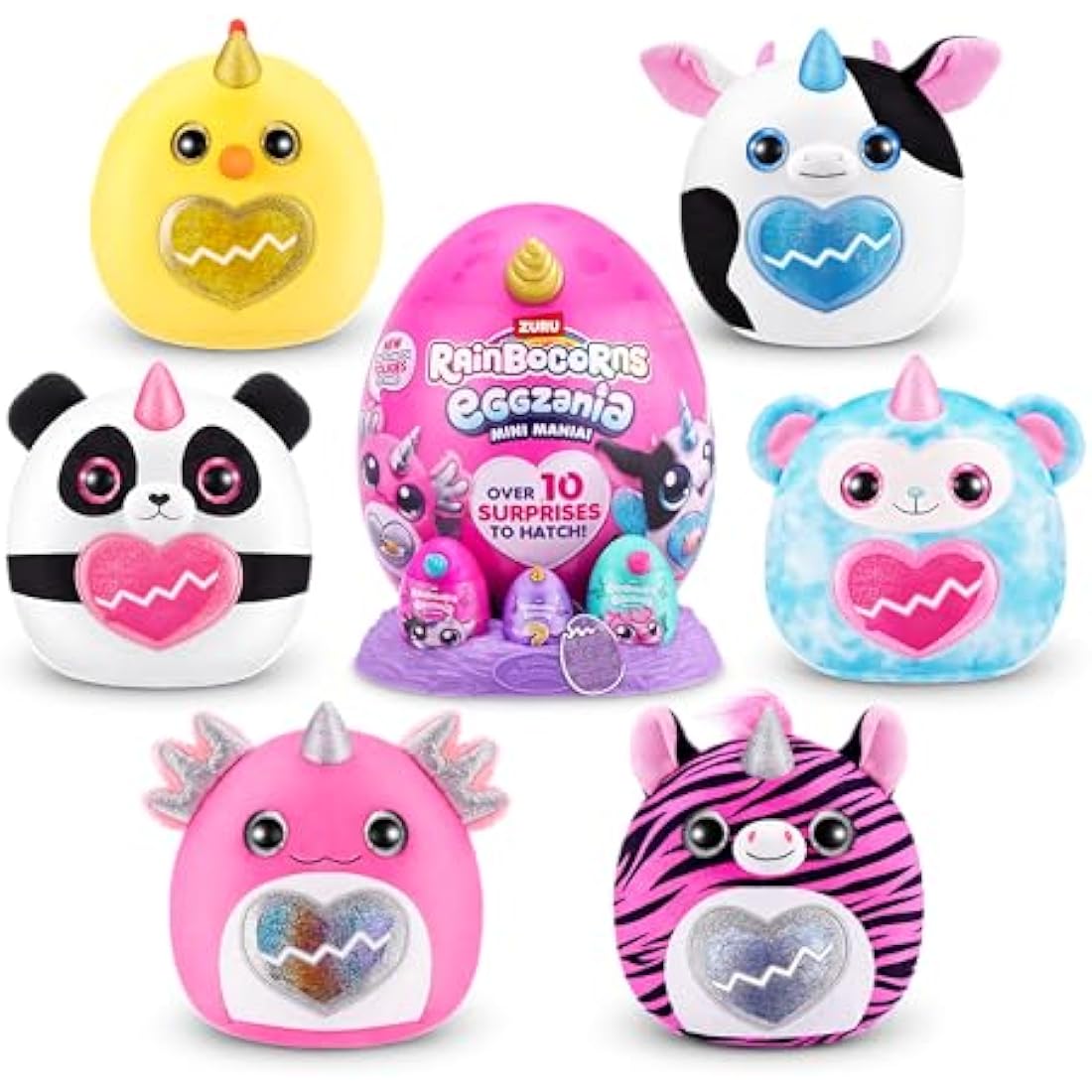 Rainbocorns Eggzania Mini Mania Monkey Plush Toy - 10 Surprises