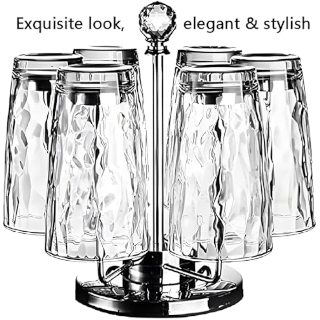VeiledGem Unbreakable Tritan Drinking Glasses – 15oz Shatterproof Set of 6