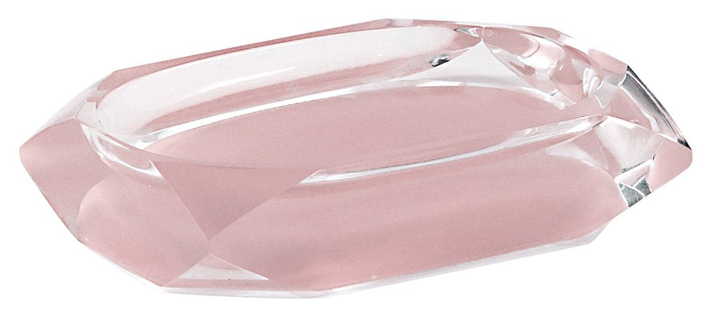 Gedy Chanelle Pink Resin Soap Dish – Modern Bathroom Soap Holder