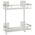 Hawsam 2-Tier Shower Caddy – Rustproof Aluminum No-Drill Bathroom Shelf