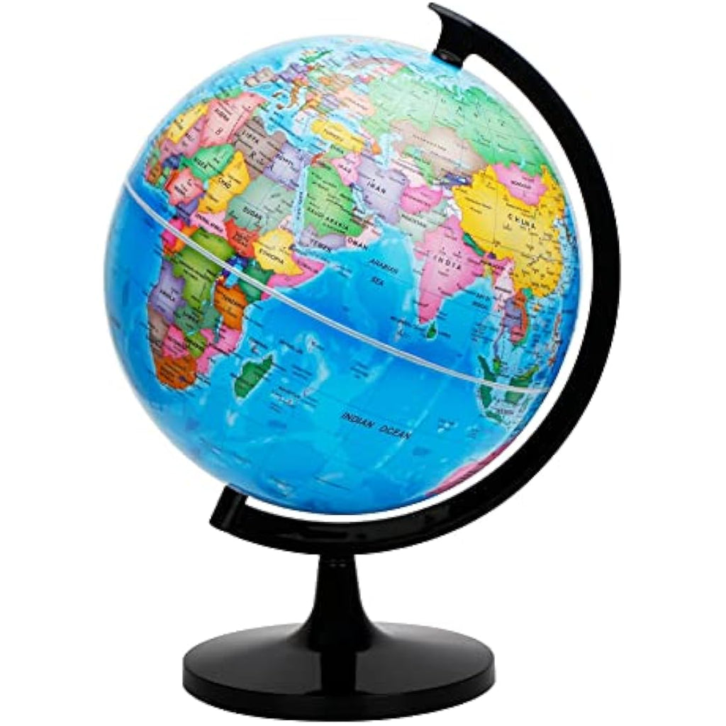 EXERZ 30cm World Globe – Large Educational Political Map for Schools