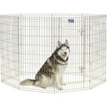MidWest Homes Folding Metal Dog Exercise Pen | 122cm Tall Gold Zinc