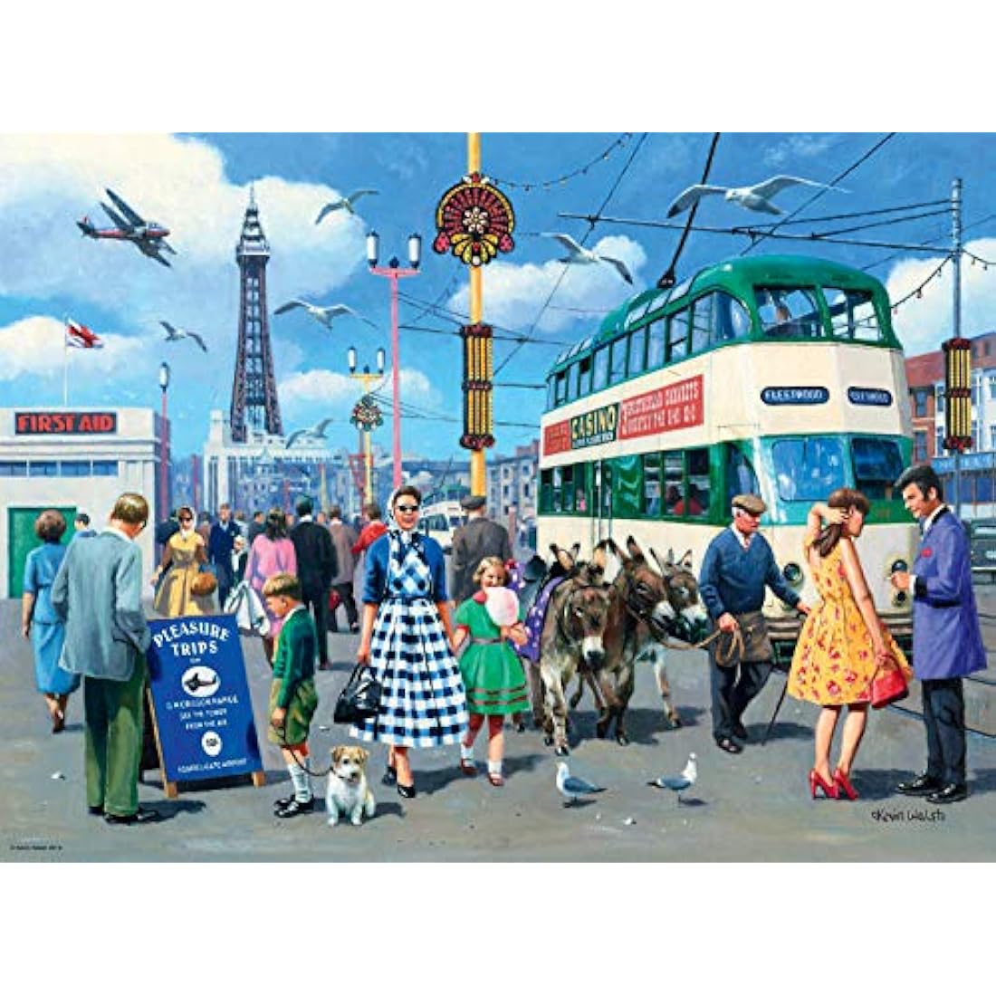 Ravensburger Look North 4x 500 Piece Jigsaw Puzzles - Nostalgic England