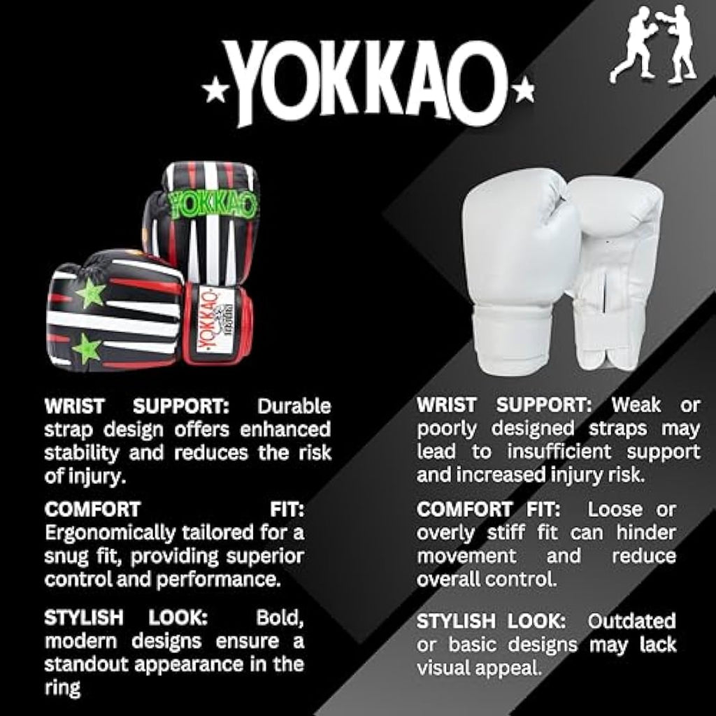 YOKKAO Premium Leather Muay Thai Boxing Gloves | Training & Sparring