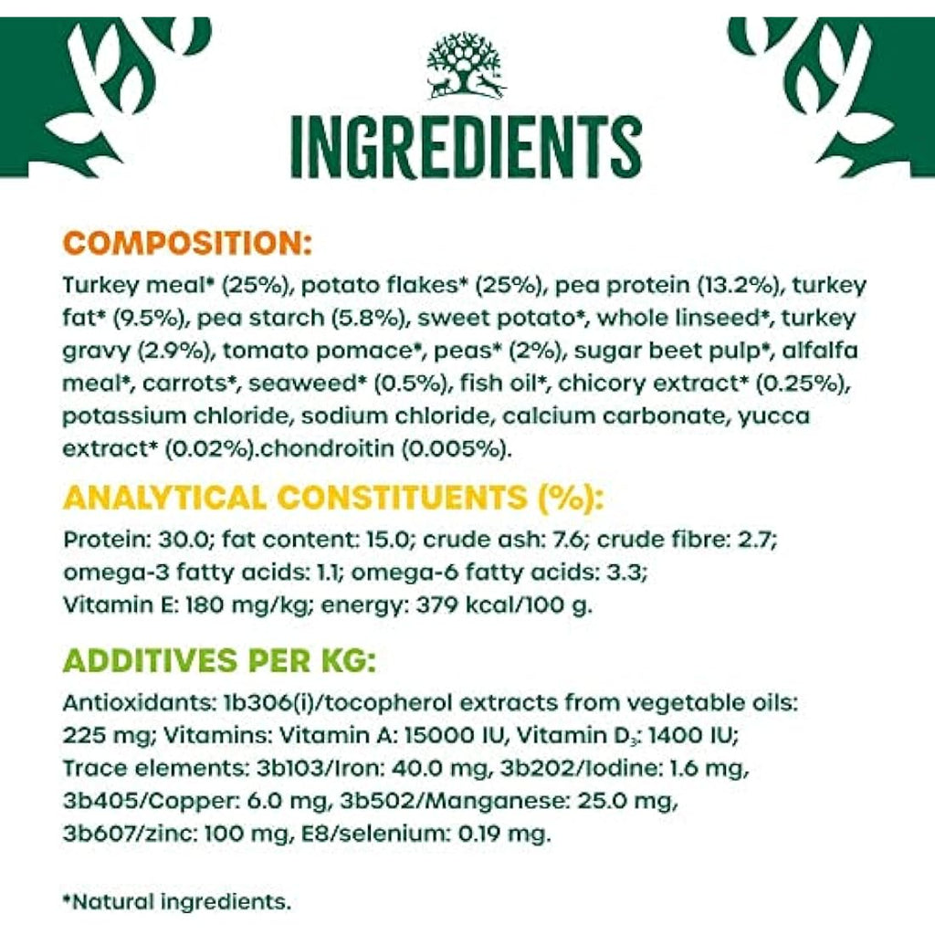 James Wellbeloved Junior Grain-Free Turkey Dog Food - Hypoallergenic 1.5kg