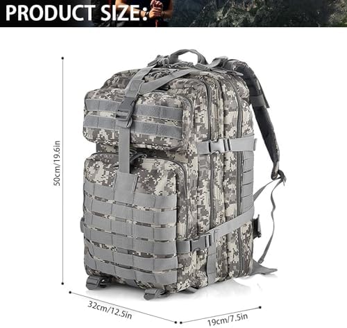 aiGear 45L Military Tactical Backpack | Molle System Hiking Rucksack