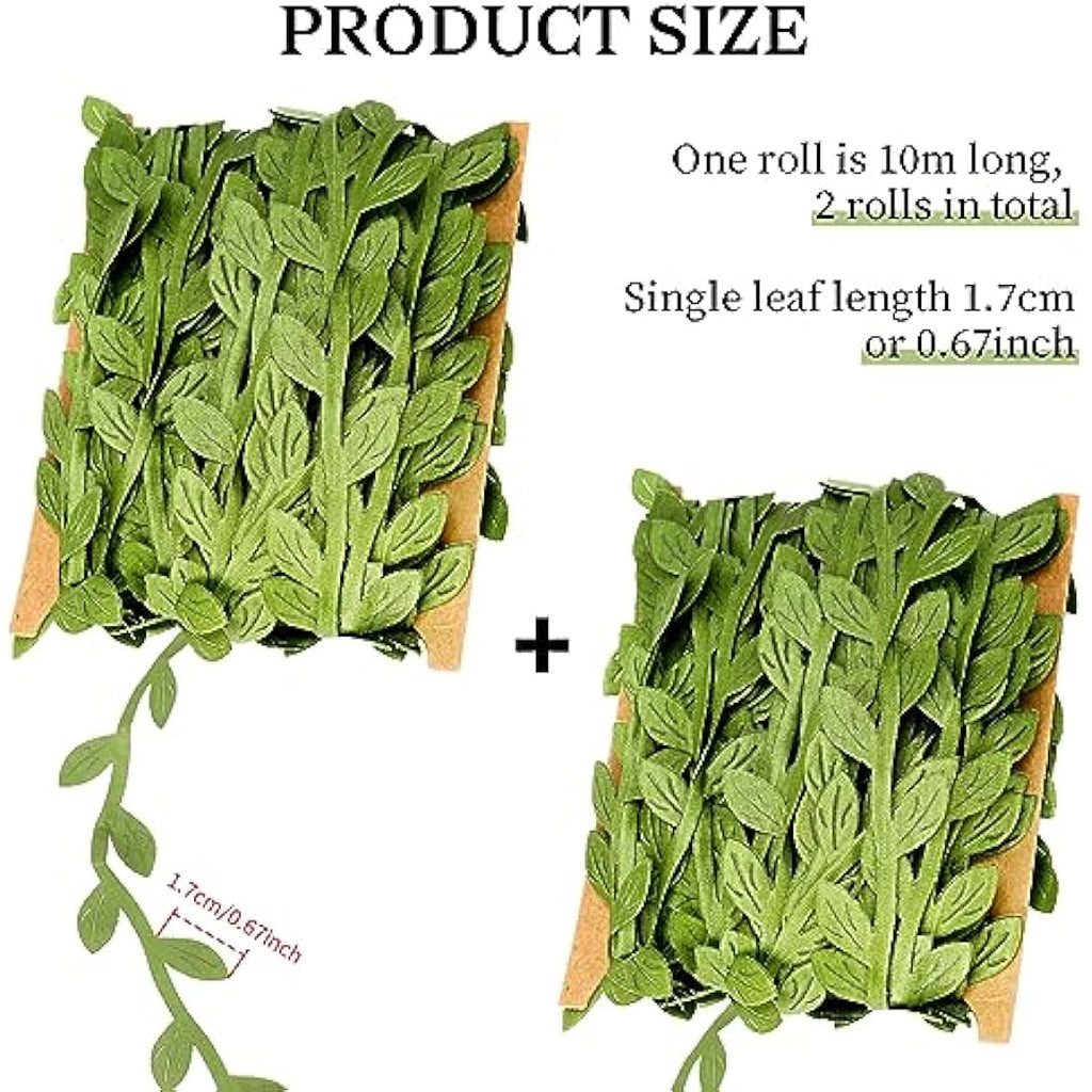 Jolof Store Artificial Vines – 66ft Silk Eucalyptus Leaf Garland
