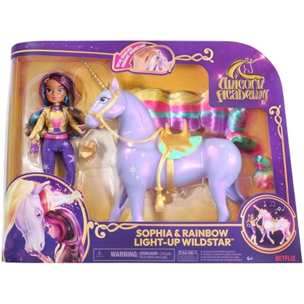 Unicorn Academy Sophia & Wildstar Interactive Light-up Toy Set